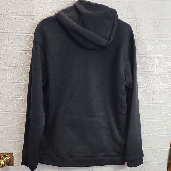 Black Hoodie with Colorful Heart Design - Picture 3 of 3